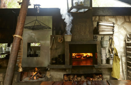 The wood burning oven at Hartwood.